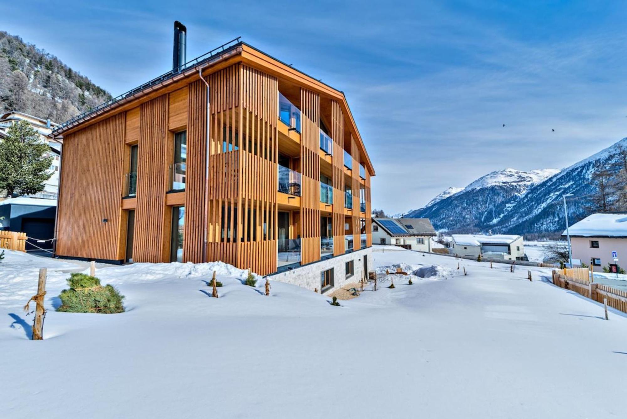 Apartmán Chesa Muntanella - Samedan Exteriér fotografie